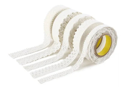 Cotton Lace Adhesive Tape _ White [5types] | DIY Tape