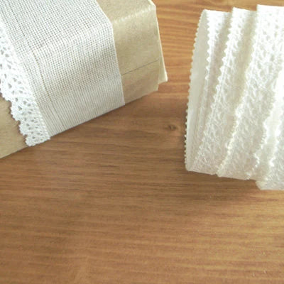 Cotton Lace Adhesive Tape _ White [5types] | DIY Tape