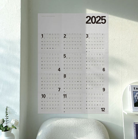 2025 Wall Poster Calendar [3types]